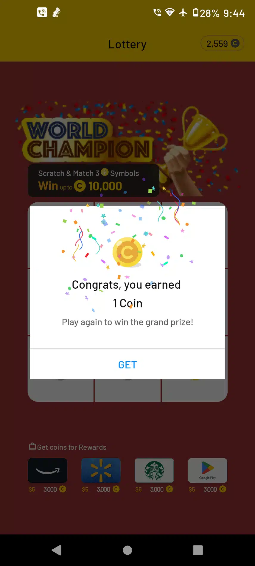 Broken Lottery Game?