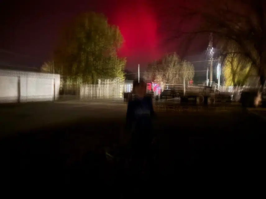 I saw the northern lights in Kansas